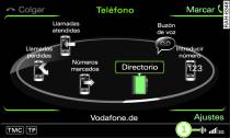 Teléfono móvil con perfil manos libres adaptado